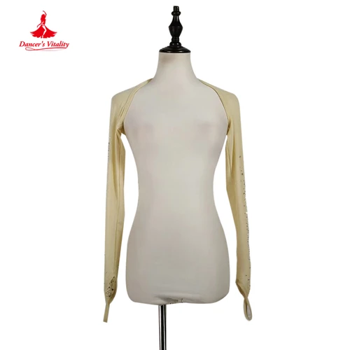 Imagen 2 del producto Traje de danza del vientre para mujer y adulto, Top de lentejuelas con temperamento, Falda corta, ropa de práctica, camisa Sexy, conjunto de ropa de actuación