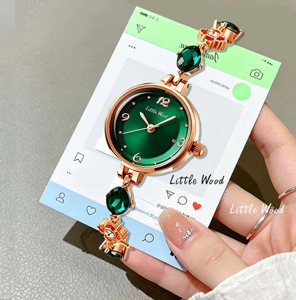 Little Wood New Women's Quartz Wristwatch Niche and Trendy Women's Watch Gift Student-Friendly Water-Resistant watches for woman
