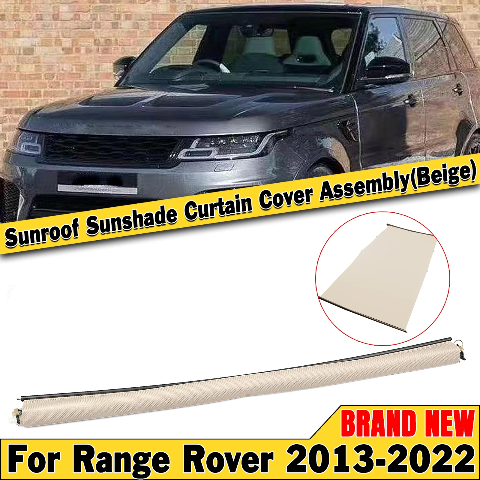 

Люк на крыше, шторка в сборе для Land Rover Range Rover Sport L405 L494 2013-2022, внутренняя оконная рольставня, солнцезащитная крыша