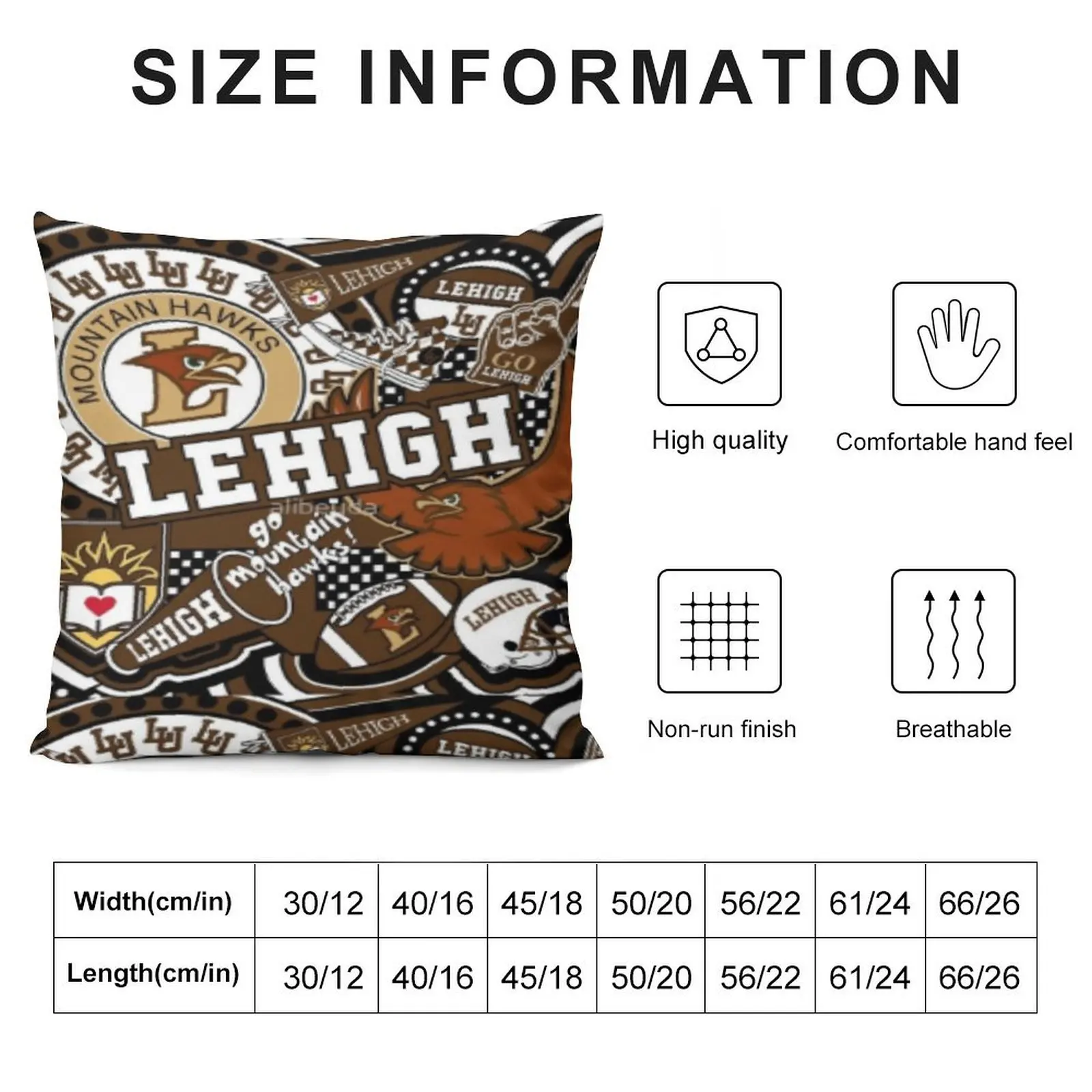 Lehigh University Collage Throw Pillow christmas pillow case Marble Cushion Cover Luxury Cushion Cover pillow