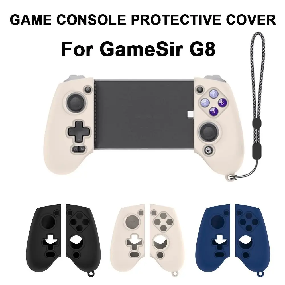 Soft Silicone Game Console Protective Cover Shockproof with Rope Handle Case Shell Game Accessories Protector for GameSir G8