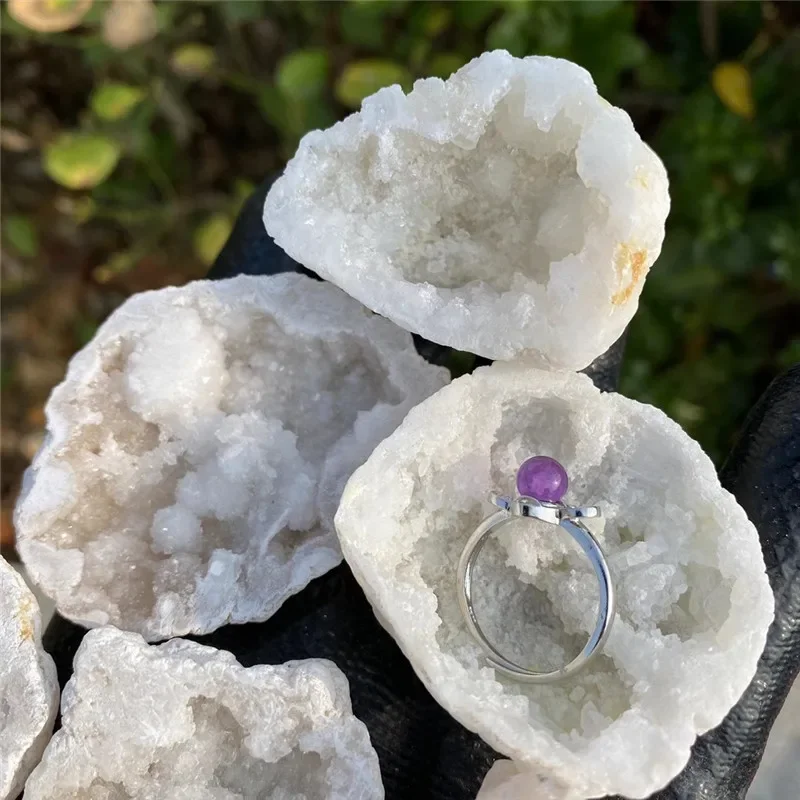 beautiful natural agate crystal gemstone cavern meditation reiki healing crystal stone geode wrapping pendants wholesale