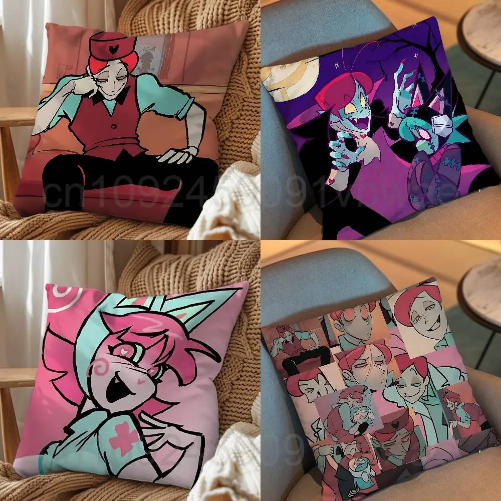 

villain Psychocuties Masacrik day gift Pillow Case Living Room Sofa Cushion Cover Suitable For Bedroom Room custom Decoration