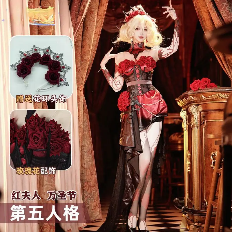 

Mary Bloody Queen Identity V Cosplay Costume Halloween Concert Sexy Dress Anime Suits Party Role Play Outfits COSFun