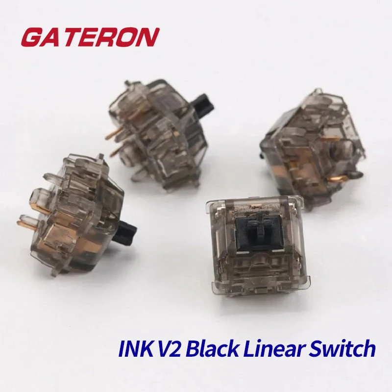 

Gateron INK V2 Switch Linear 60g Force Customized Hot Swap DIY 5pin Gaming Mechanical Black Switches