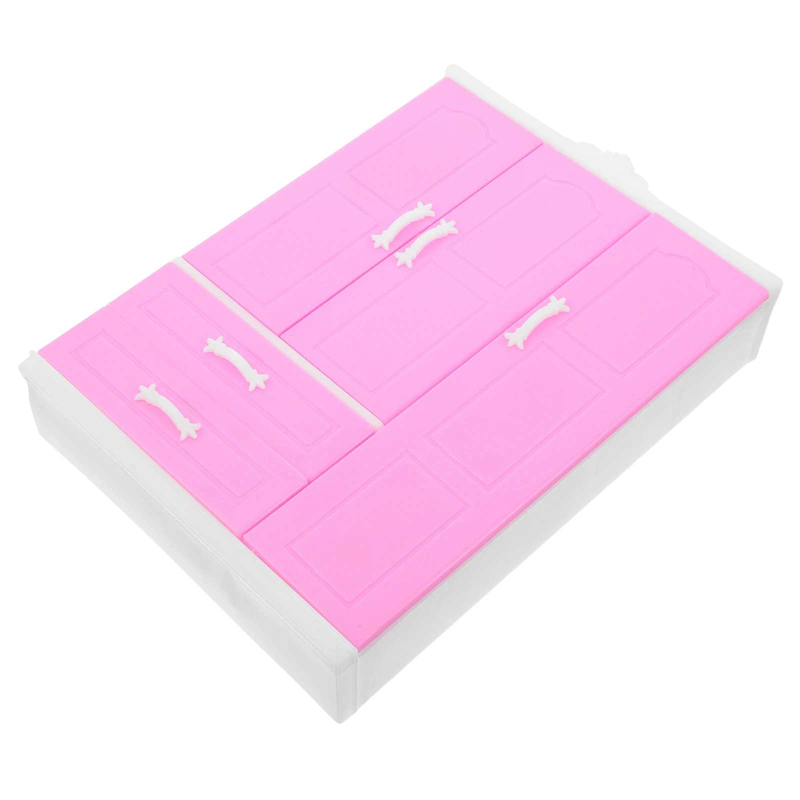 

1pcs Mini Princess Wardrobe Dollhouse Closet Organizer Storage Rack Playroom Toy Kids Bedroom Furniture Accessories Pretend Play