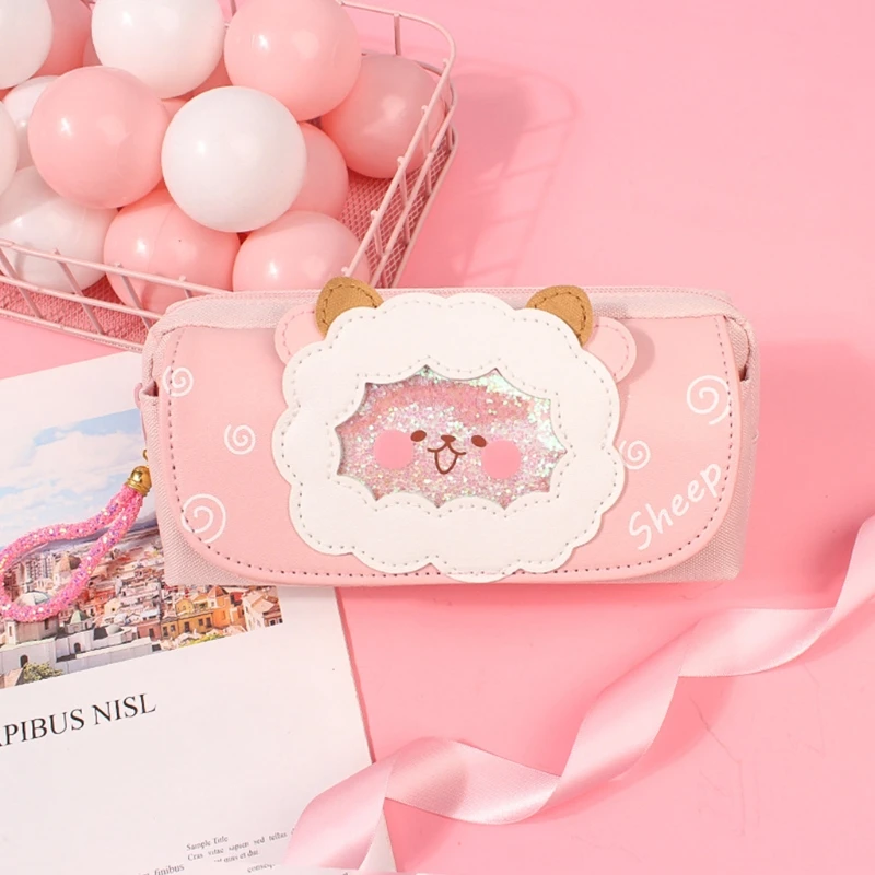 Pencil for Case and Stationery Bag Korean Canvas Stationery Cute for Cat Pen Bag for Creative Pencil for Case for Middle Student