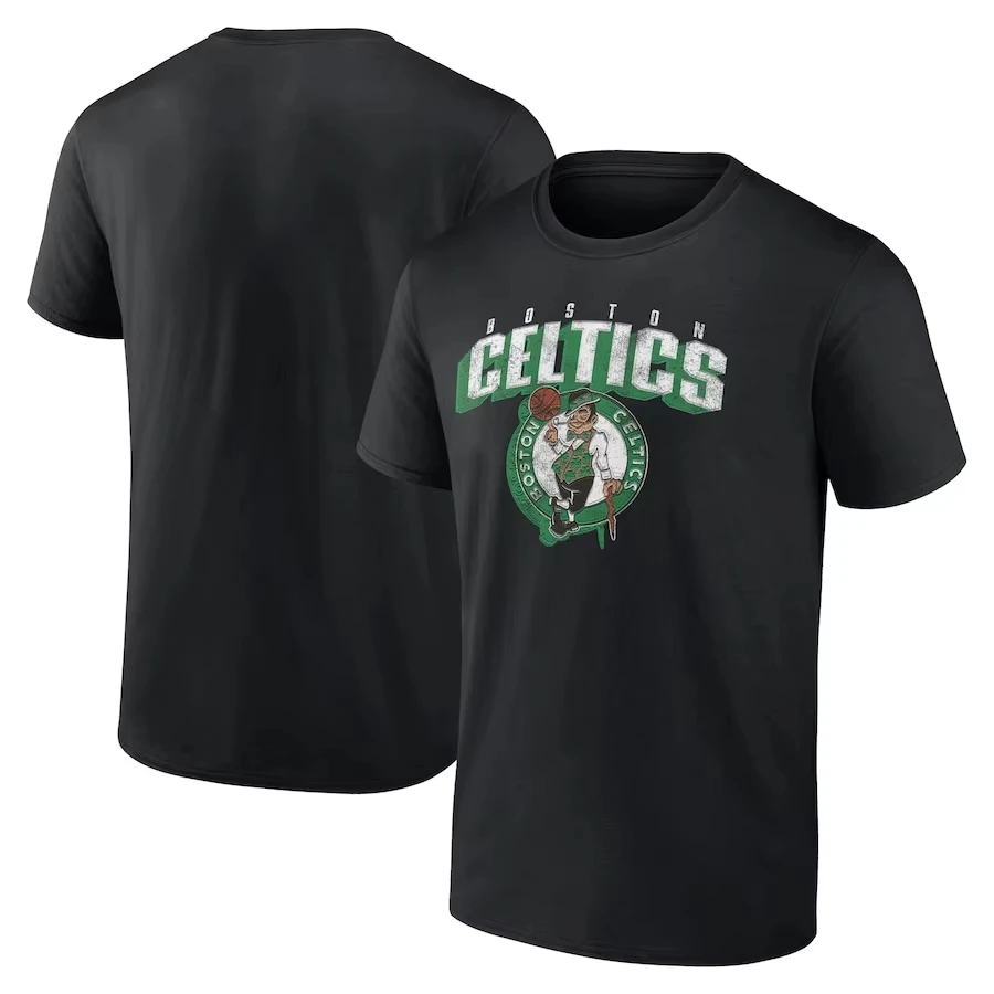 

​Boston Basketball Culture Cotton T-Shirt Retro Sport Print Oversized Streetwear Tee Men Women Vintage Sportswear​ Men Sleepwear