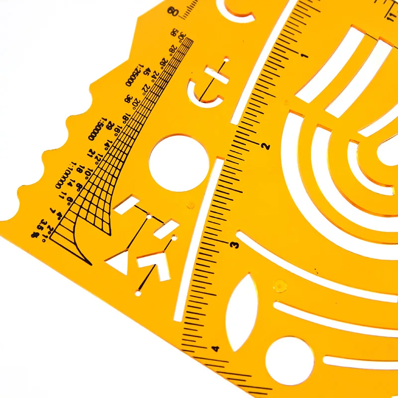 K112 template 1:25000 special topographic icons with mapping template mapping design large scale 1:50000 protractor semicircle