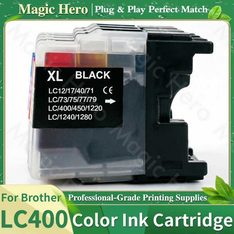 LC400 Compatible Color Ink Cartridge For Brother MFC-J430W MFC-J6710DW MFC-6910DW MFC-J825DW MFC-J625DW MFC-J5910DW Printer