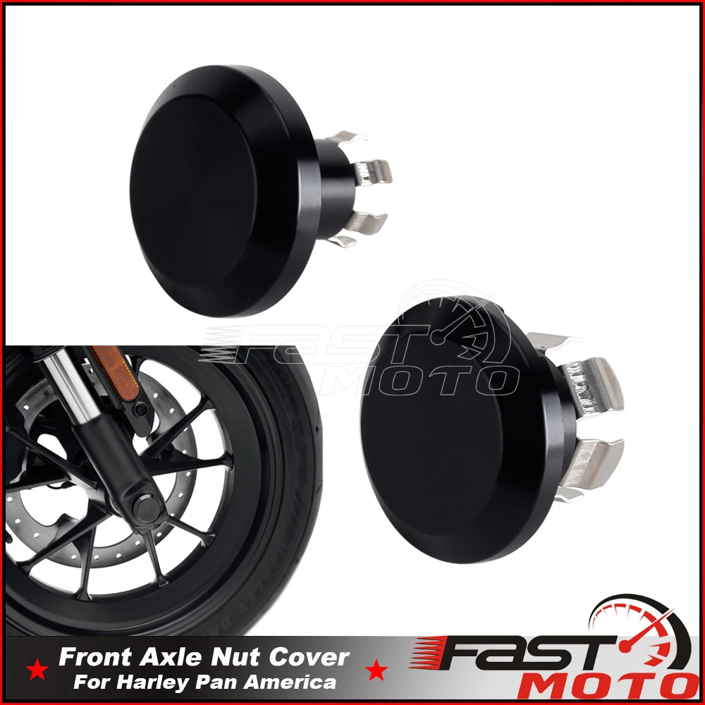 

For Harley PAN AMERICA 1250 S Sportster S 1250 RH1250 S 2021 2022 Motorcycle Black Front Axle Nut Cover Wheel Pivot Bolt Covers