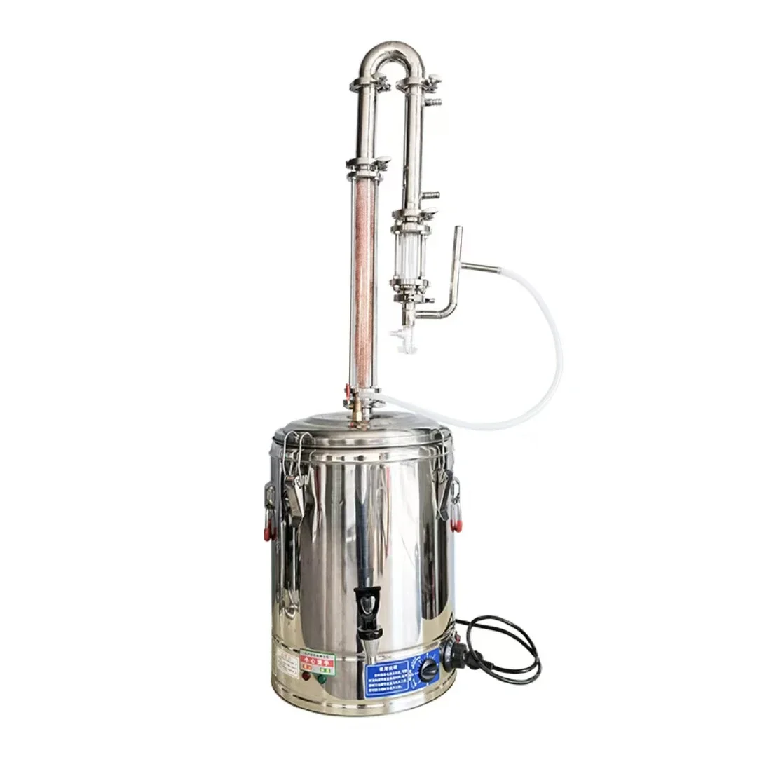 

25L Electric Stainless Steel Alcohol Distiller With Built-in Copper Mesh Distiller, Grape Brandy Distiller