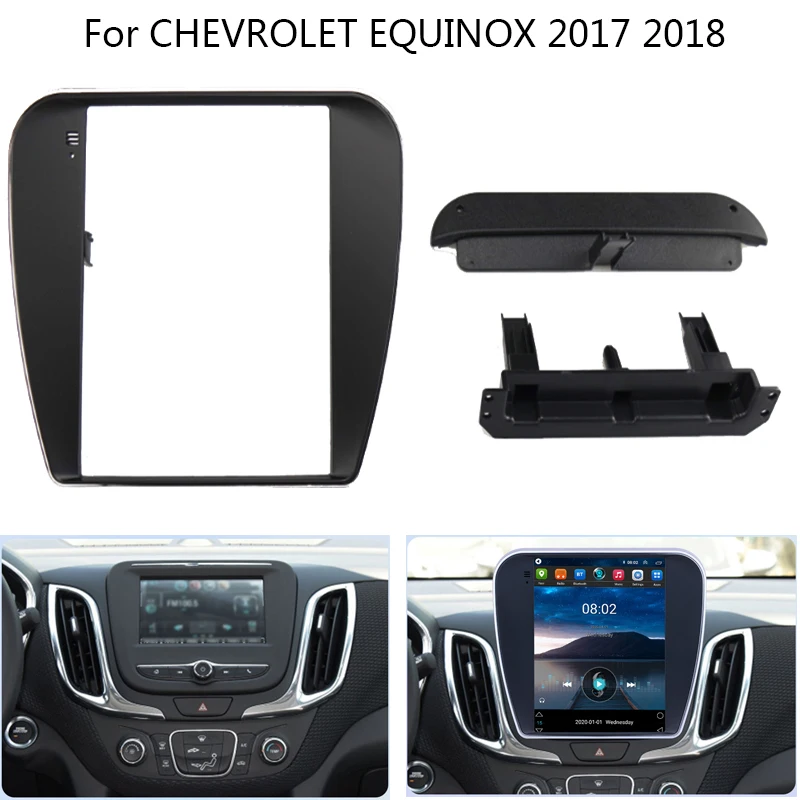 9.7 inch Big VERTICAL Screen Auto Stereo Frame Kit For Chevrolet Equinox 2017 2018 Car Interior Front Dash Panel Fascia