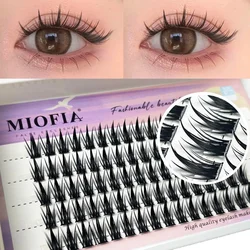 Mink eyelashes 1/box 80 bundle natural Russian 3D individual manga eyelash clusters extended Makeup tools wholesale lashes