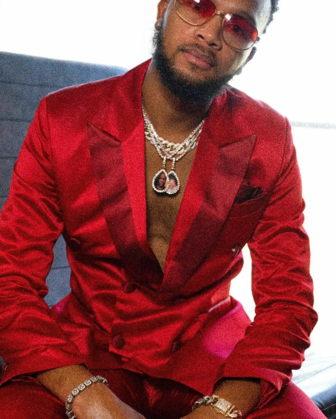 

Красный атласный мужской костюм Slim Fit на заказ, комплект из 2-х предметов, пиджак и брюк, двубортный новый деловой повседневный мужской наряд для вечеринки