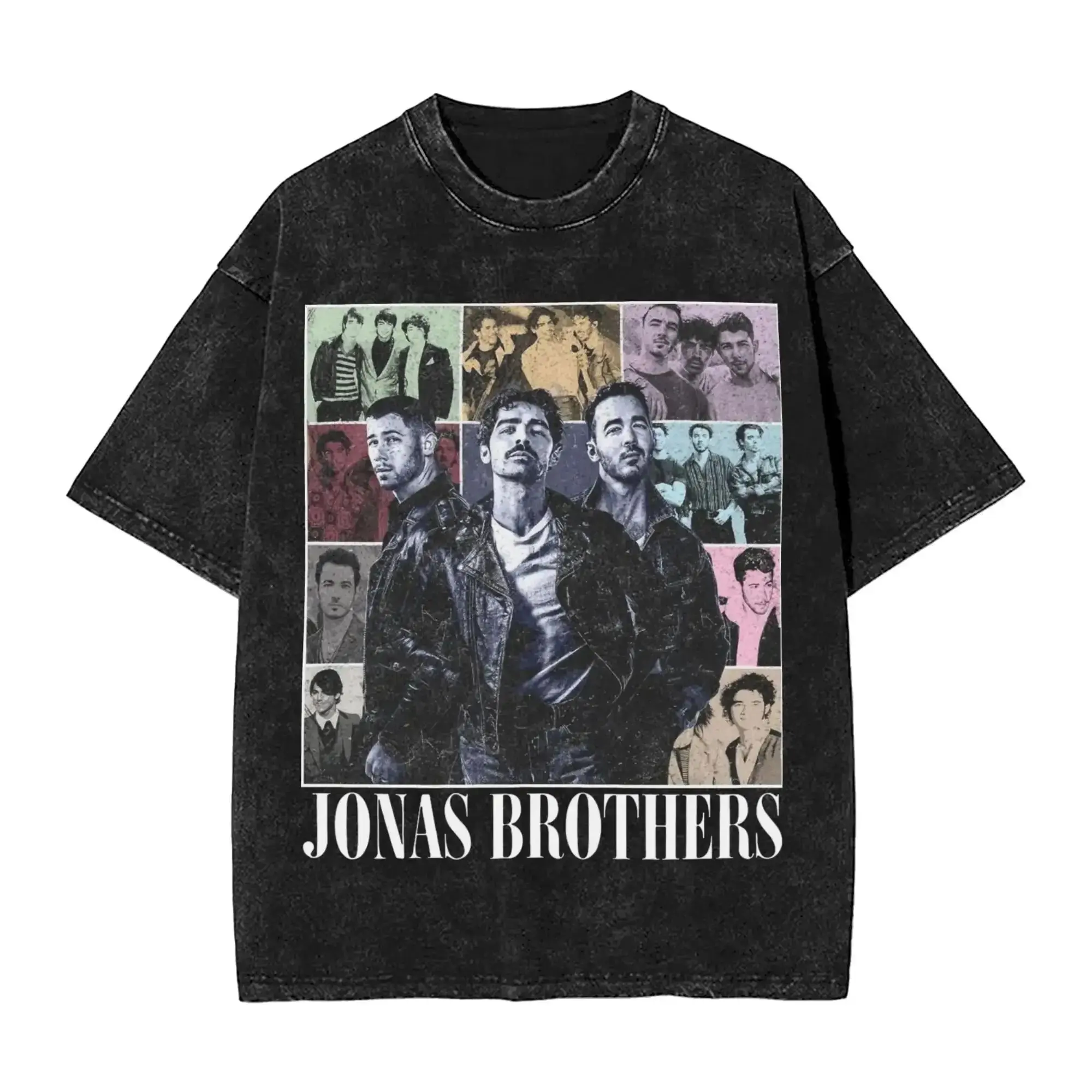 Vintage Washed Fashion Y2k Kleidung Joe J. Onas Brothers 20th Anniversary Jonas T-Shirt Sommer Casual Loose Streetwear Unisex – Detail 9