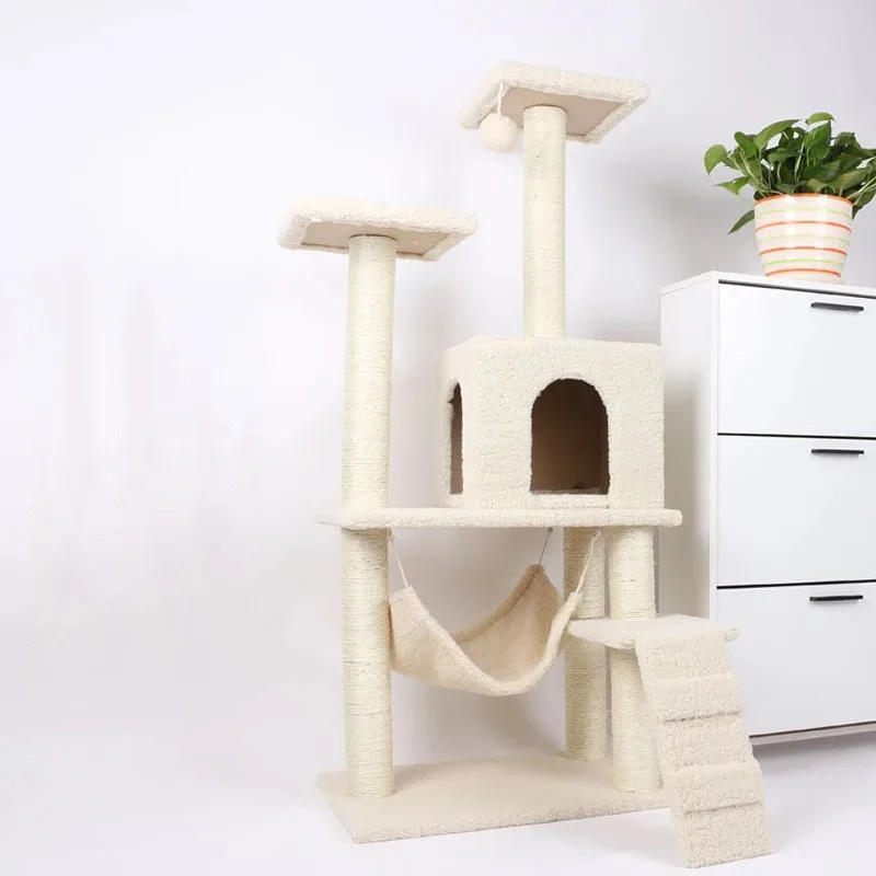 

STLFHot Selling High Quality Manufacturer Cat Tree Toy Modern Interactive Toy Pet Cat Scratching Apartment Funny Custom Size