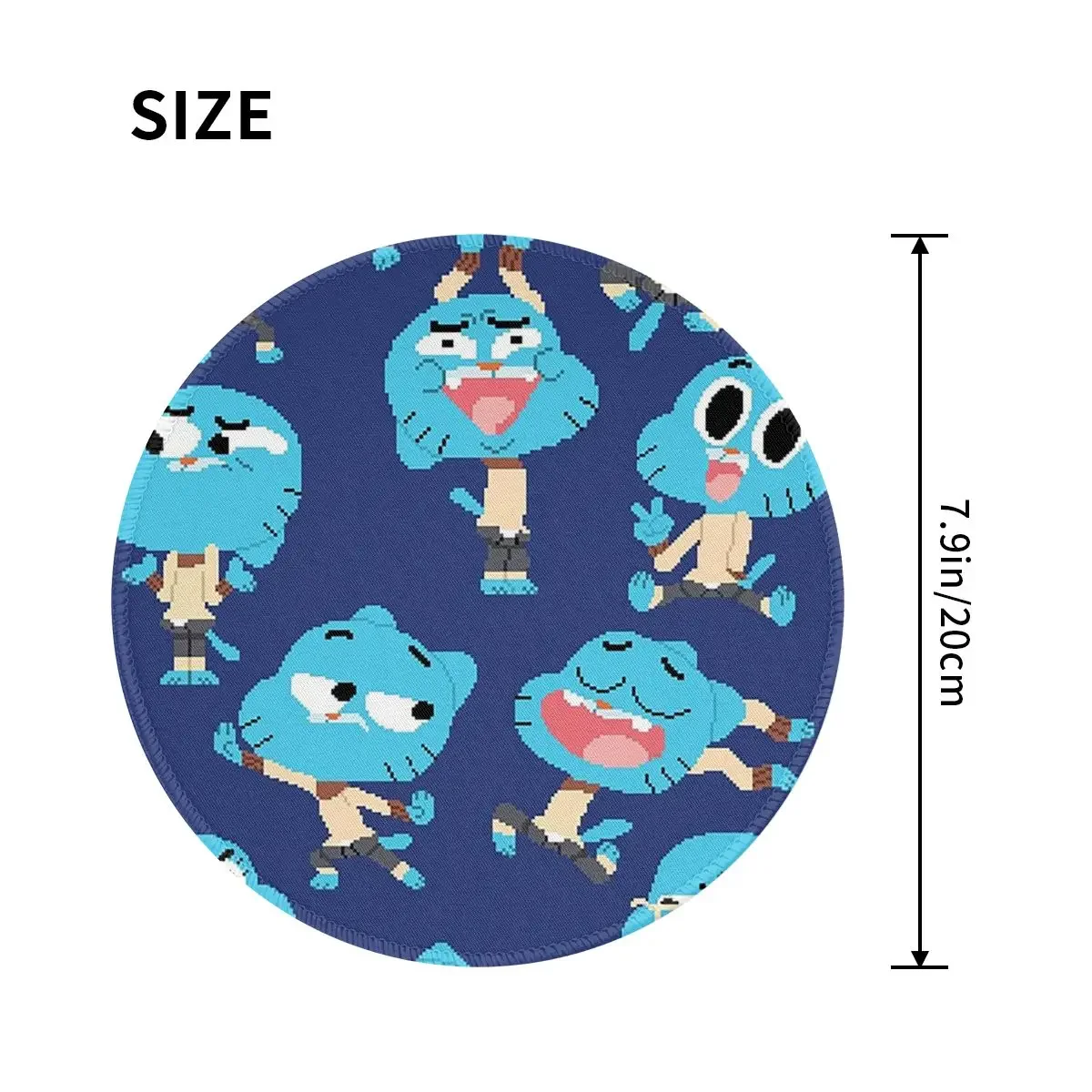 The Amazing World Of Gumball Round Mouse Pad Computer Keyboard Mouse Mat Gaming PC Desk Mat Office Table Mats