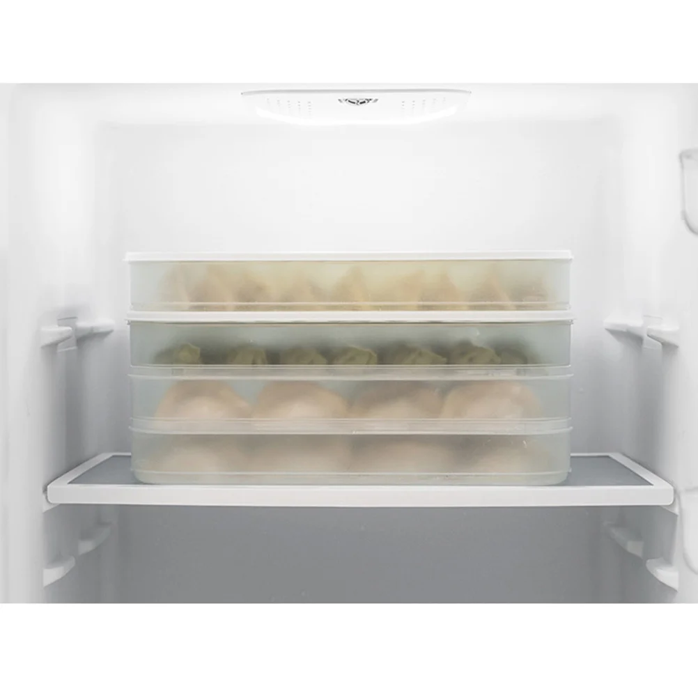 

Fridge Fresh-Keeping Box Plastic Dumpling Sealed Crisper Refrigerator Food Storage Organizer Fruit Vegetable Sealed
