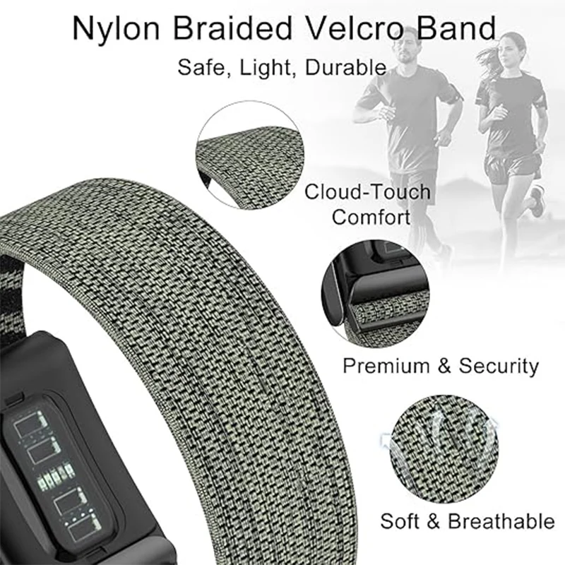 Nylon Sport Band Compatible with Whoop Band 4.0/5.0 Strap Men Women with Bumper Case, Breathable Nylon Adjustable Waterproof