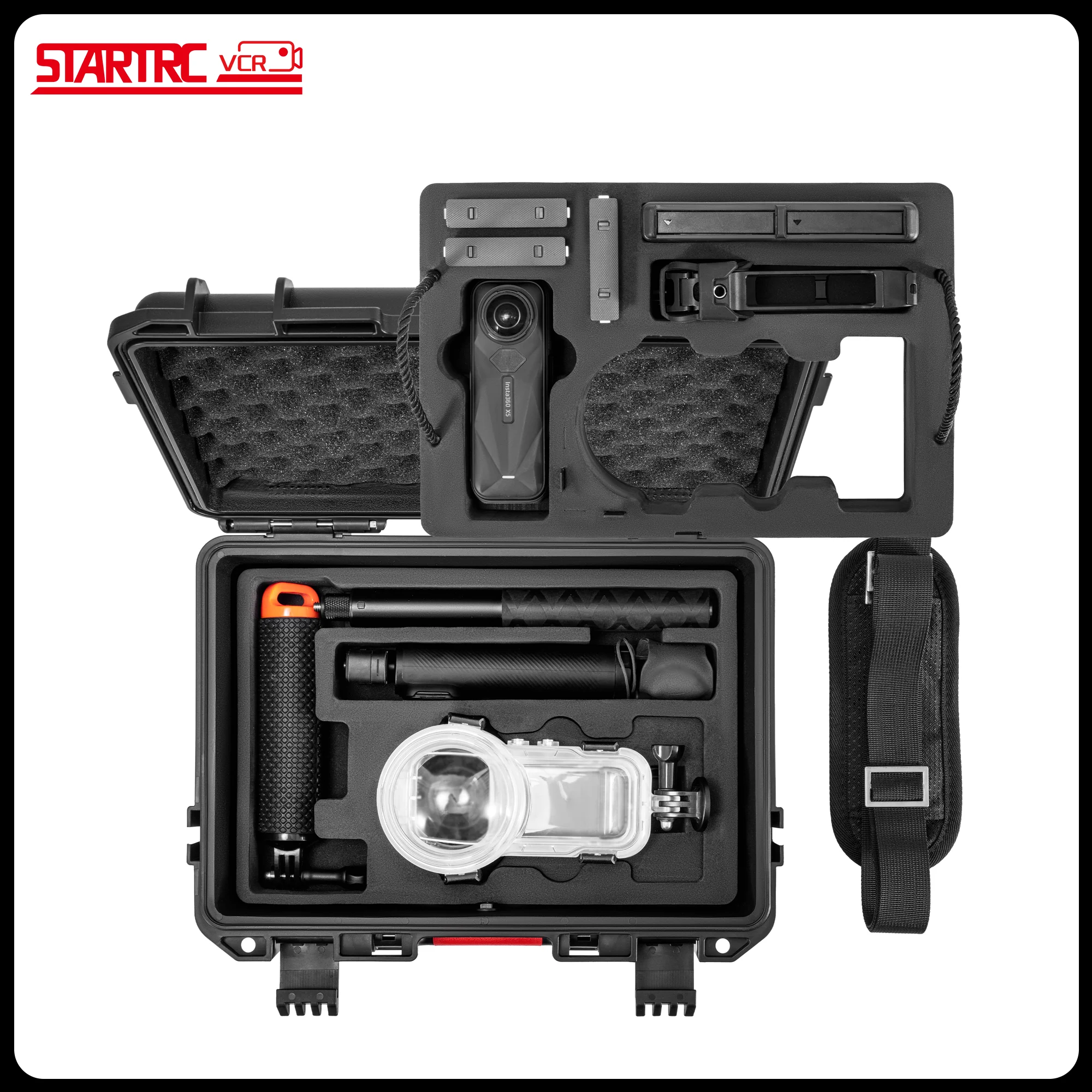 

Hard Carring Case for Insta360 X5 Accessories Waterproof Protective Hardshell Dual Layers Cases for Insta 360 X5