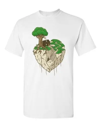 Lonely Heart Gege Artworks Clever Art Home Nature Funny DT Adult T-Shirt Tee High Quality 100%Cotton Short Sleeve