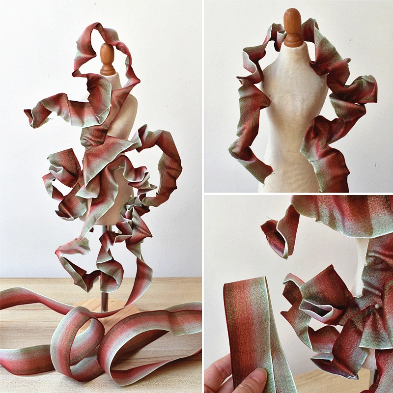 

Красный, зеленый градиент, пластичность, стальная проволока, кружевные аксессуары, текстура, моделирование одежды, свадебные материалы, ткани ручной работы «сделай сам»