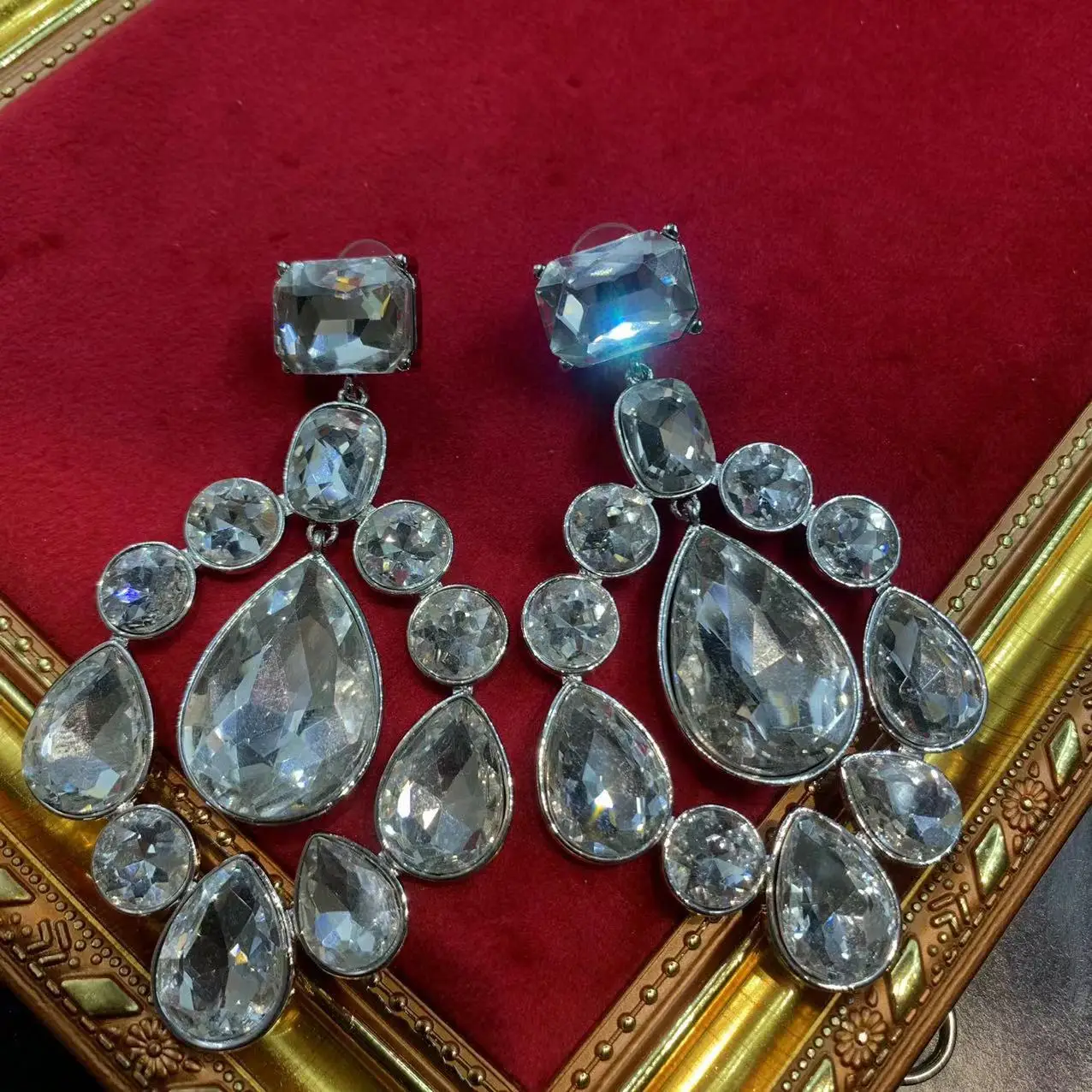 

Винтажные серебряные серьги с каплями воды на плечах, серебряные иглы 925, легкие роскошные нишевые дизайнерские серьги