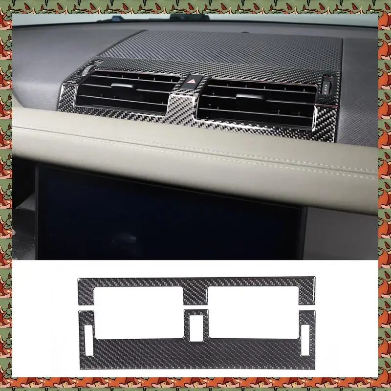 

ABLQ углеродное волокно для Land Rover Defender 90 110 2020-2024, центральная консоль, приборная панель, вентиляционное отверстие, отделка, аксессуары для интерьера
