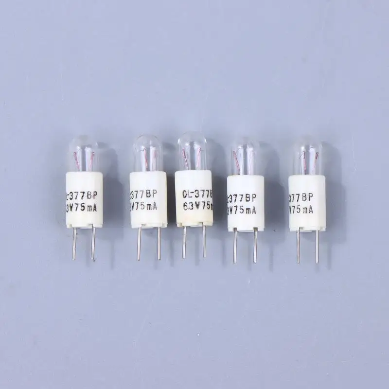 5/10PCS 6.3V 75mA Incandescent Bi-Pin Indicator Bulbs For Marantz Selector Phono Vintage Hi-Fi Stereo Receivers-F(x)