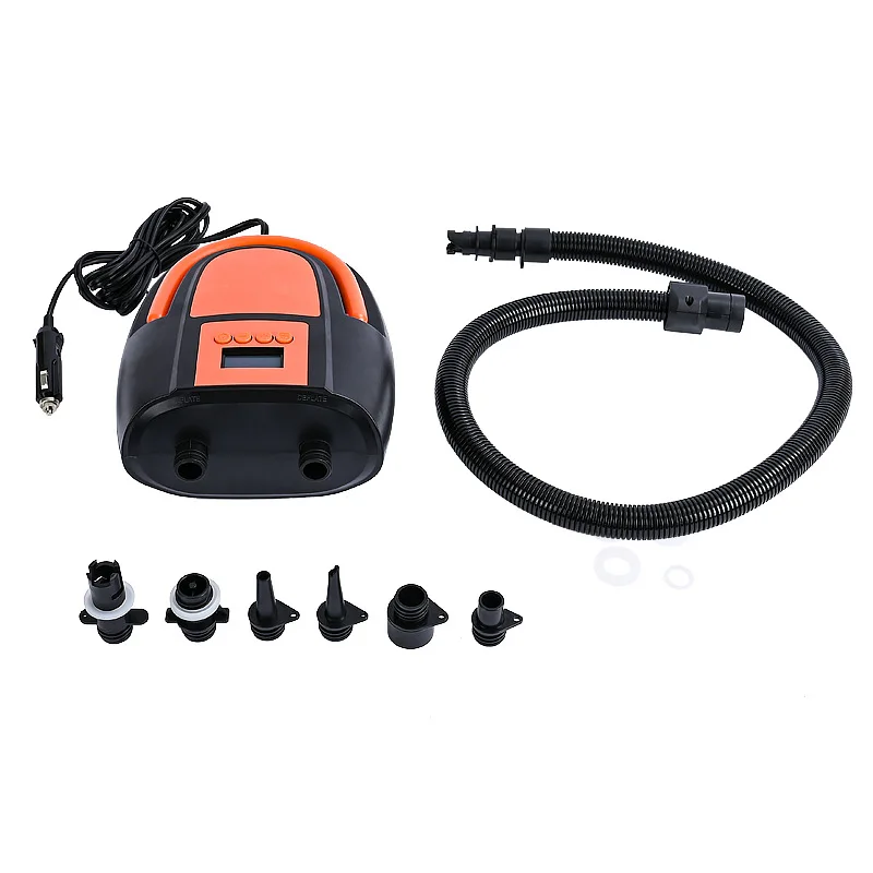

12V car electric air pump rubber boat paddle board universal booster