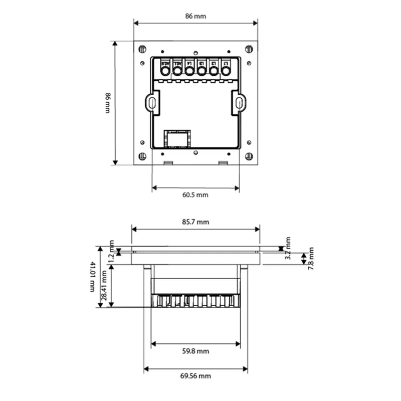 Stilvolles Smart Home Control Panel Smart Home Control Panel Wifi Tuya Smart Home Control Panel
