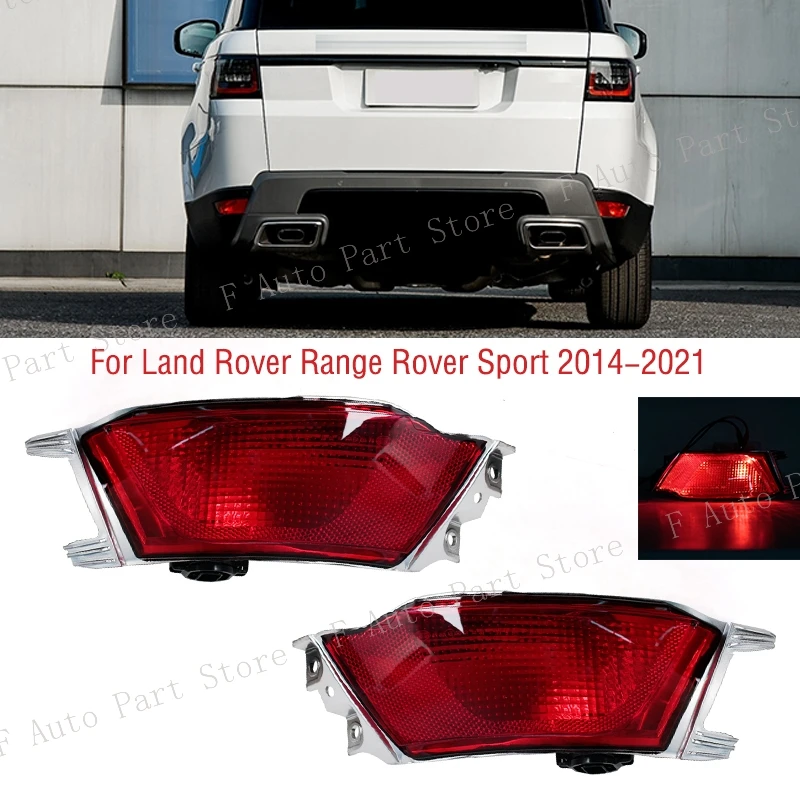 LR043985 LR043983 Rear Bumper Tail Turn Signal Reflector Fog Lamp Light With Bulb For Land Rover Range Rover Sport 2014-2021