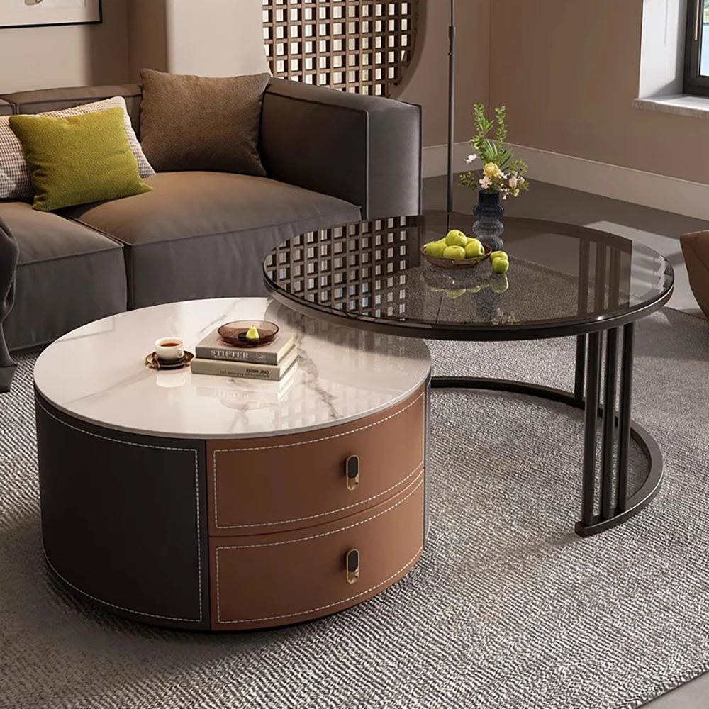 

Simple Round Coffee Tables Modern Design Aesthetic Minimalist Coffee Tables Luxury Unique Stolik Kawowy Living Room Furniture