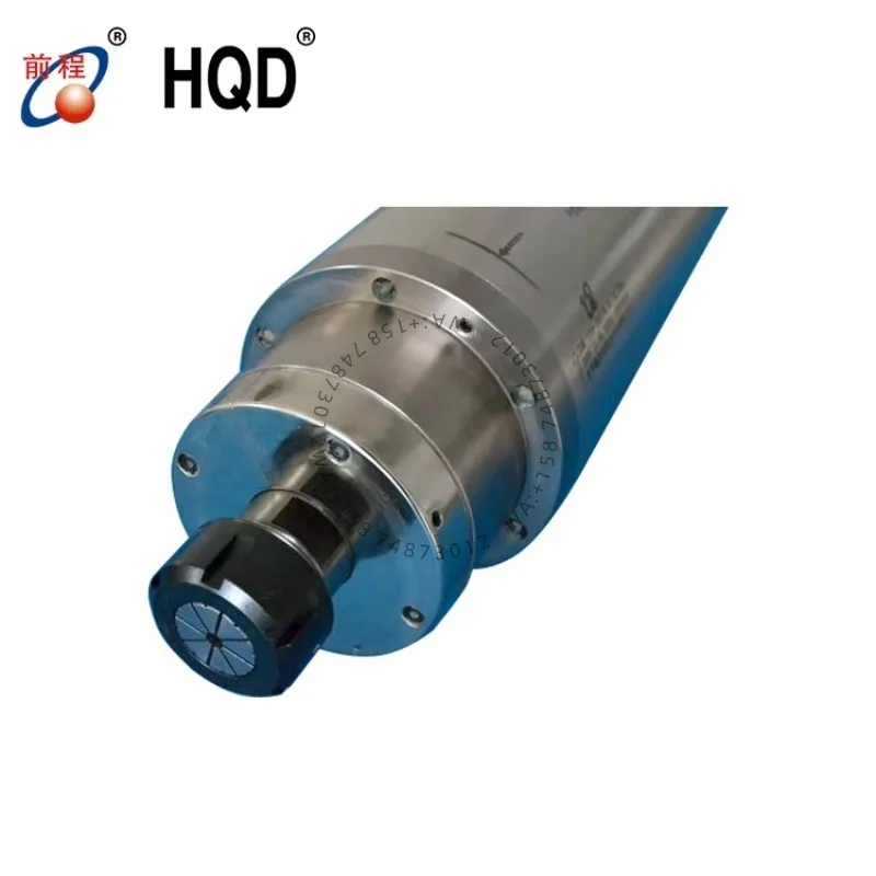

HQD-GDK125-18-24Z-5.5KW ER25 125mm 5.5Kw 24000rpm 11A 380V Water Cooled Permanent Power CNC Spindle Motor