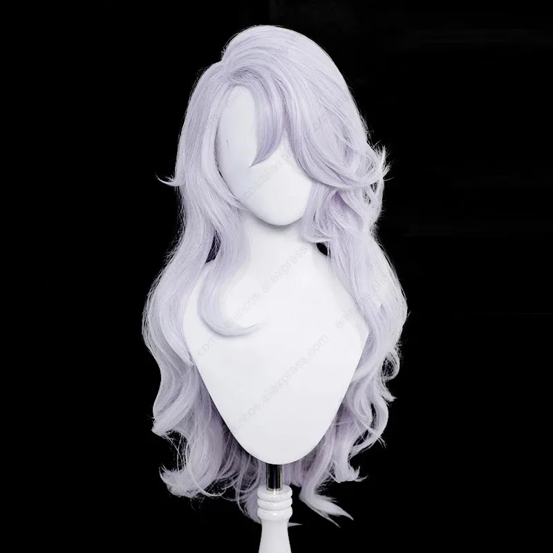 2025 11 Anime mujer Gojo Satoru Cosplay peluca 70cm de largo plata púrpura Halloween carnaval pelucas pelo sintético resistente al calor
