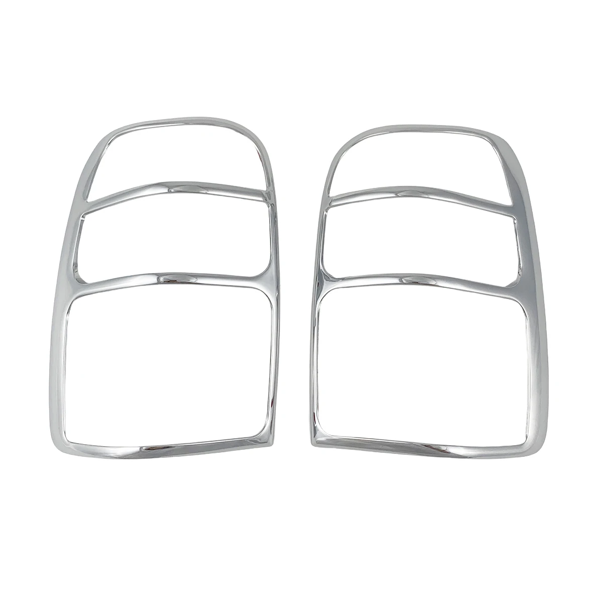 For Toyota Hilux Surf 2000 2001 2002 2003 2pcs ABS Chrome Car Accessories Plated Tail Lamp Covers Trim Paste Style