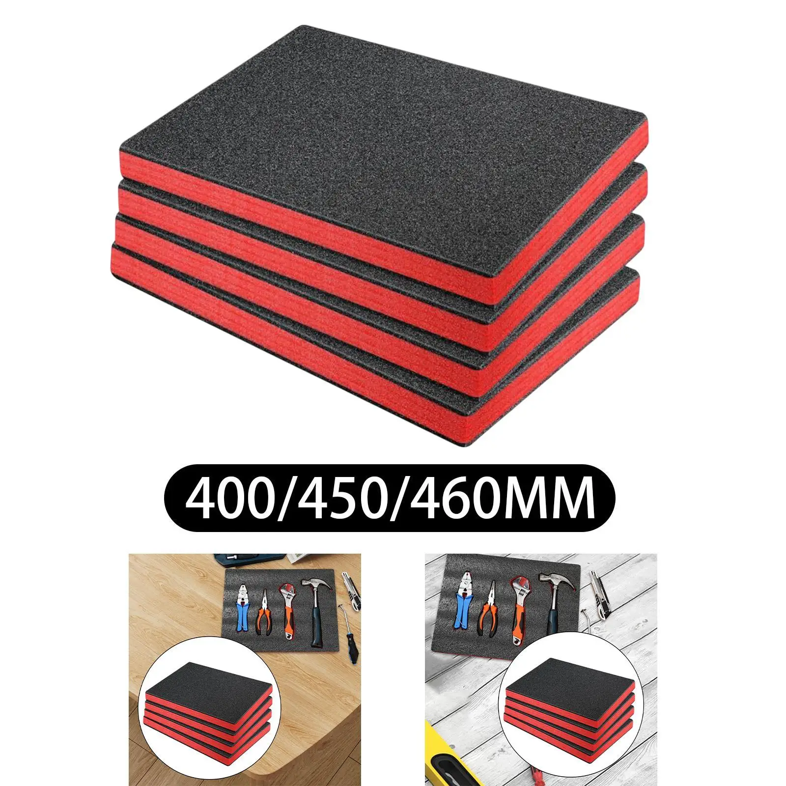 4x Craft Foam Inserts for Cases Liner Cuttable for Transport Storage Packing