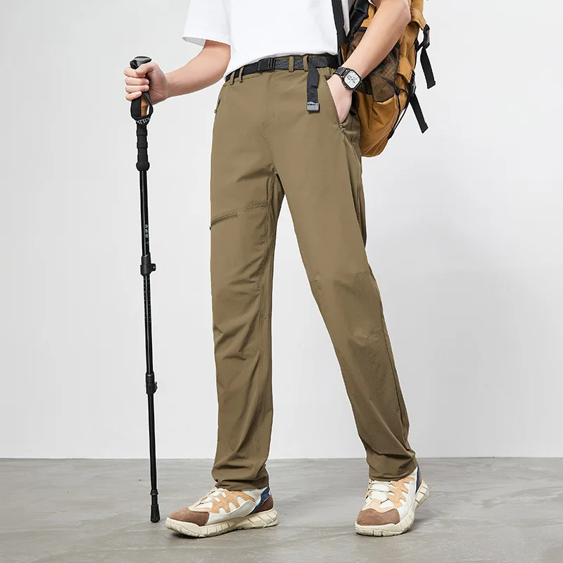 

Outdoor Men's Summer Lightweight Quick - Dry Pants: Straight - Leg Trousers for Hiking & Mountaineering