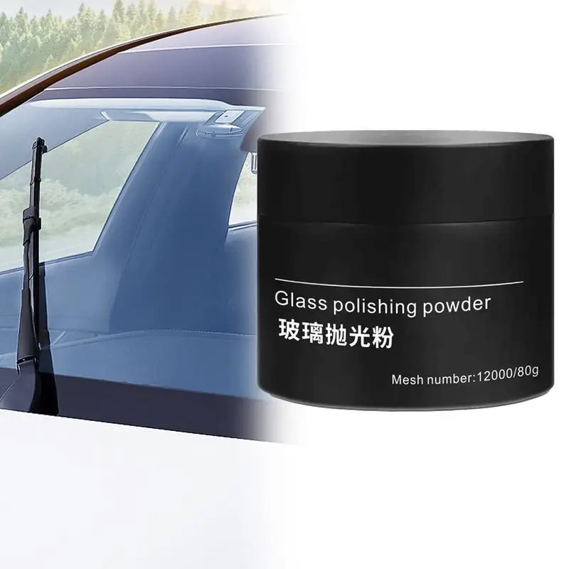 80g Glassing Polish Powder Car Window Polishing Mirrors Powder Powder Glass Remove Composite Rare Repair Tool