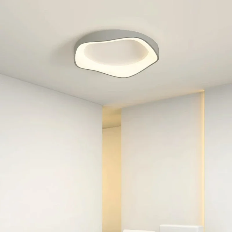 Moderner weißer intelligenter Kronleuchter für Schlafzimmer Wohnzimmer Küchen studie mit Fernbedienung runder Ring LED Decken leuchte Haupt licht