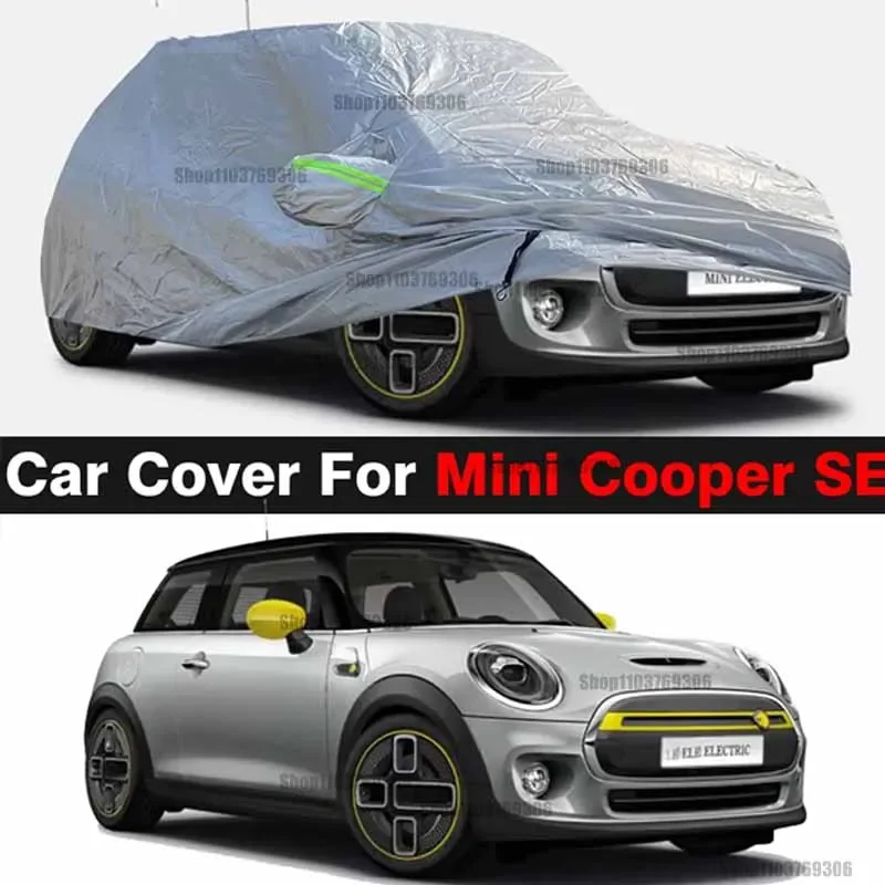 

Full Car Cover For Mini Cooper SE Electric 2020-2025 Outdoor Sun Rain Snow Wind Protection Duable Auto Cover Dustproof