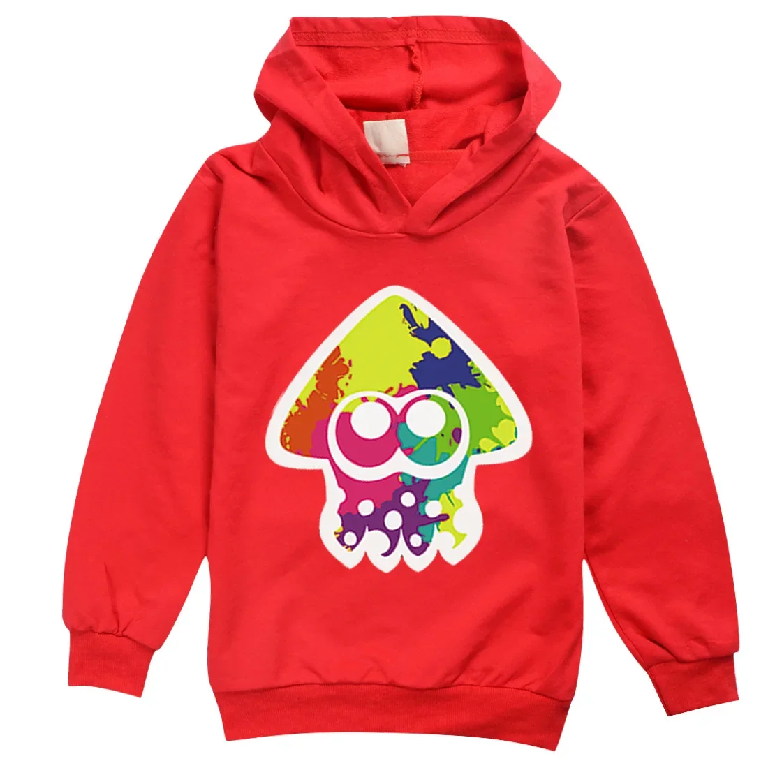 Kawaii Graffiti Shooting Game Splatoon Hoodie Kids Sweaters Baby Boy Clothes Girls Fashion Sweatshirts Children\'s Pullover Coats