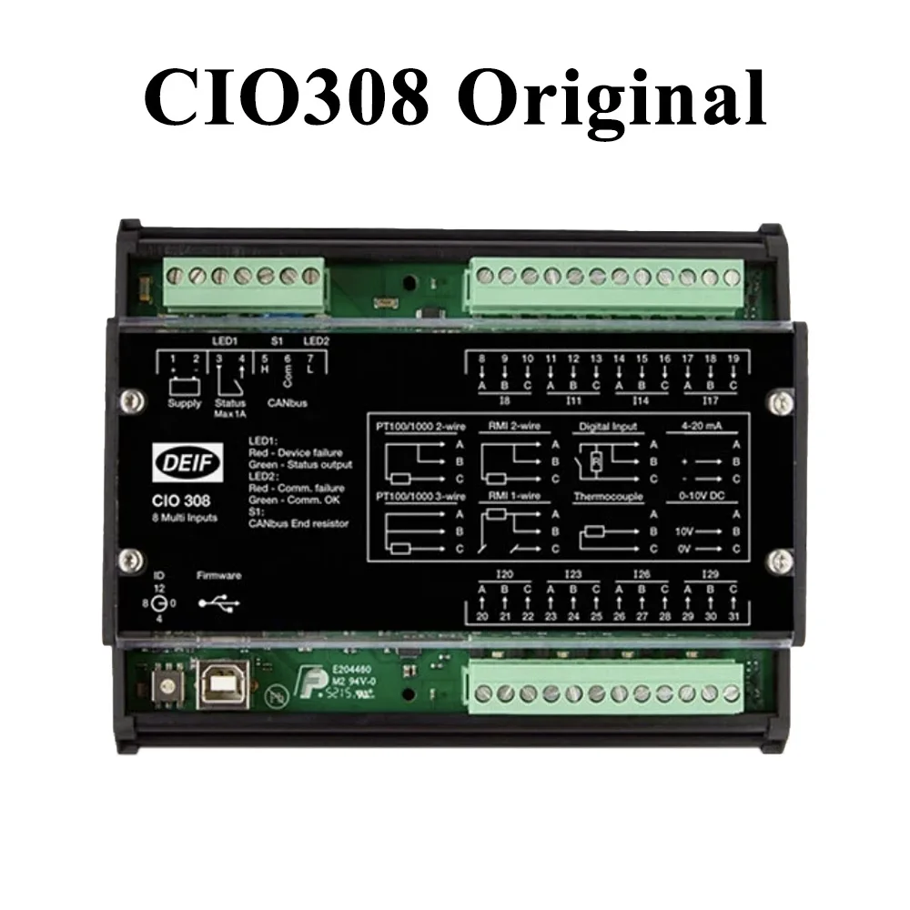 

Оригинальный модуль ввода-вывода на базе шины CAN CIO 308, дизельный генераторный двигатель, оригинальный контроллер CIO308, оригинальная электроника DEIF