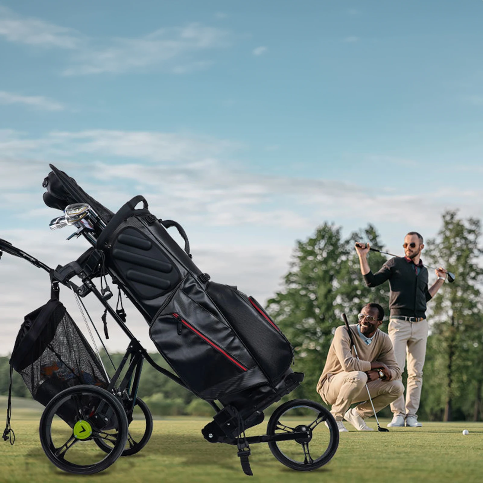 عربة صافي حقيبة العالمي جولف دفع عربة شبكة حقيبة دفع عربة المنظم عربة جولف الظهر حقيبة التخزين ل الغولف هدية إكسسوارات الغولف