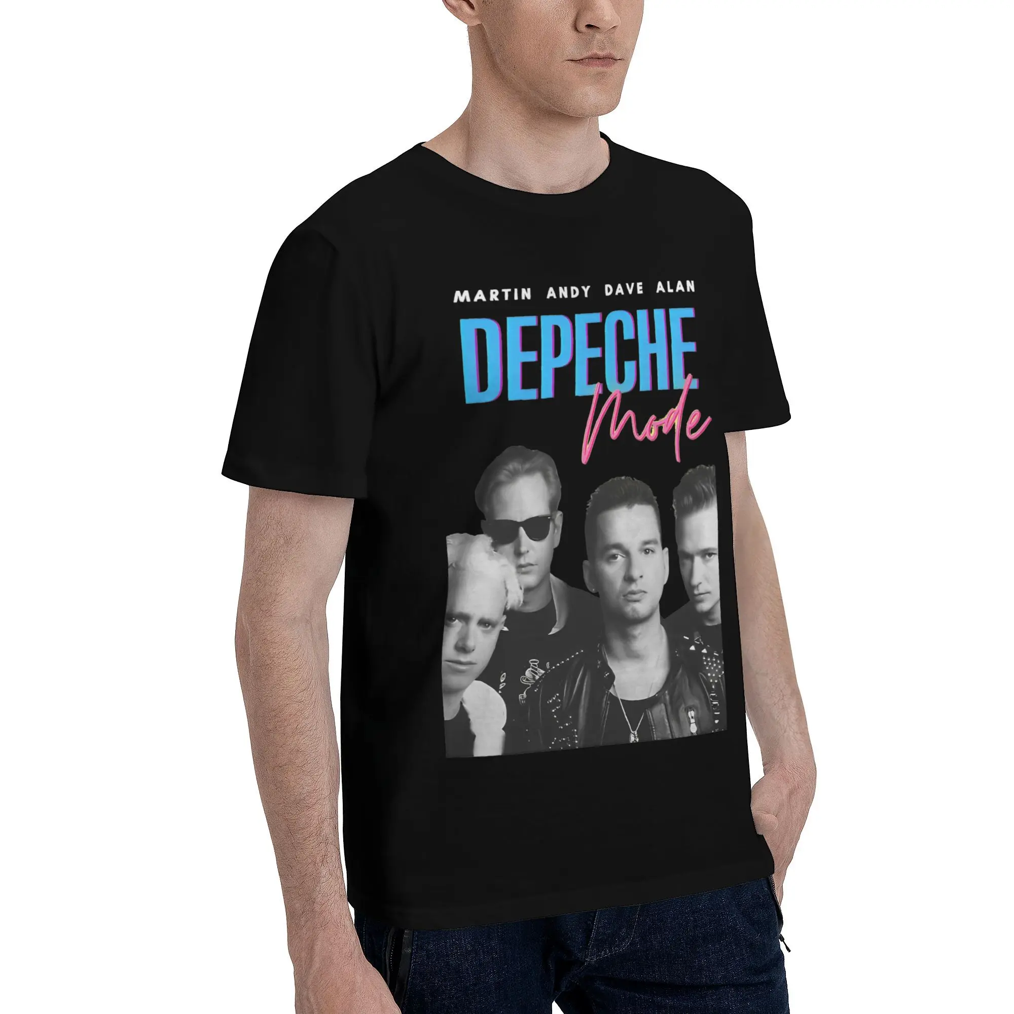 Depeches Cool Modes Print T Shirt Men Women  100% Cotton  Tee Shirt Clothing