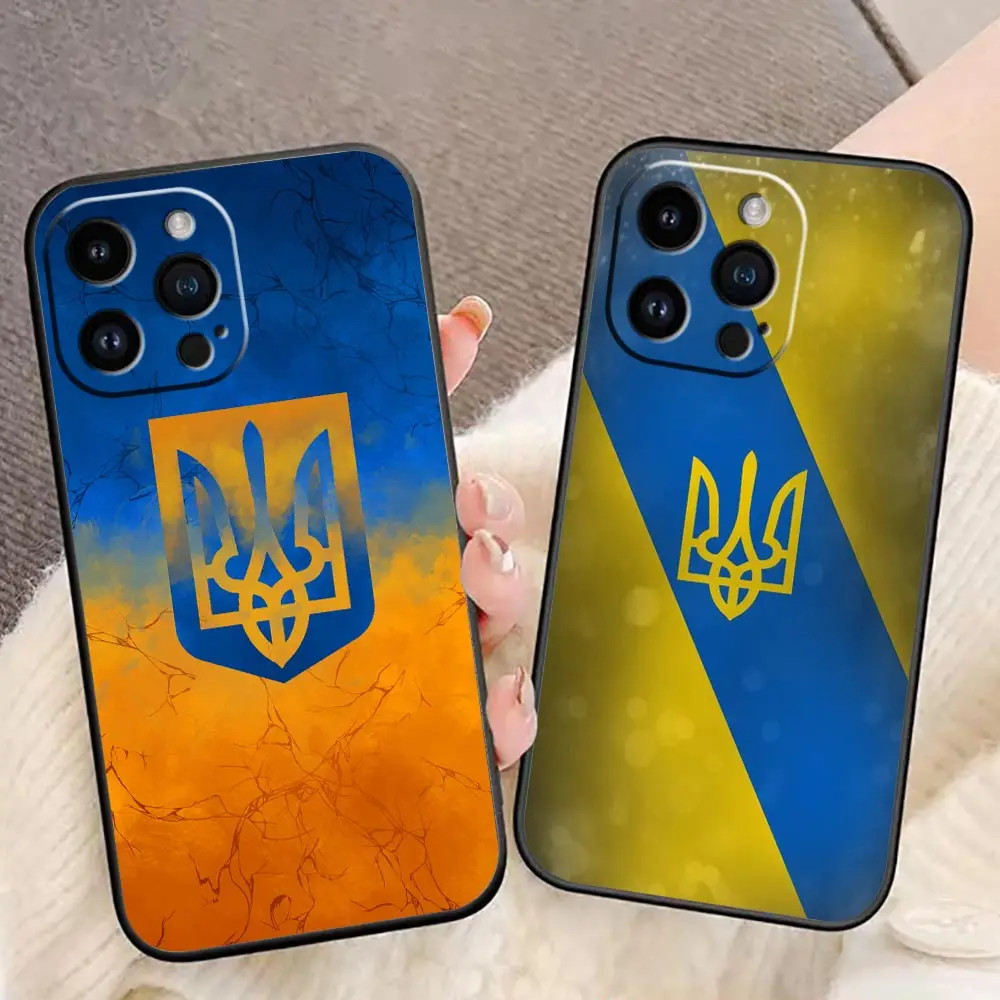 Flag Of U-Ukraine Phone Case For iphone Apple 15 14 13 12 11 Pro XS Max Mini X SE 8 7 Plus TPU Case Funda Capa Shell Coque Cover