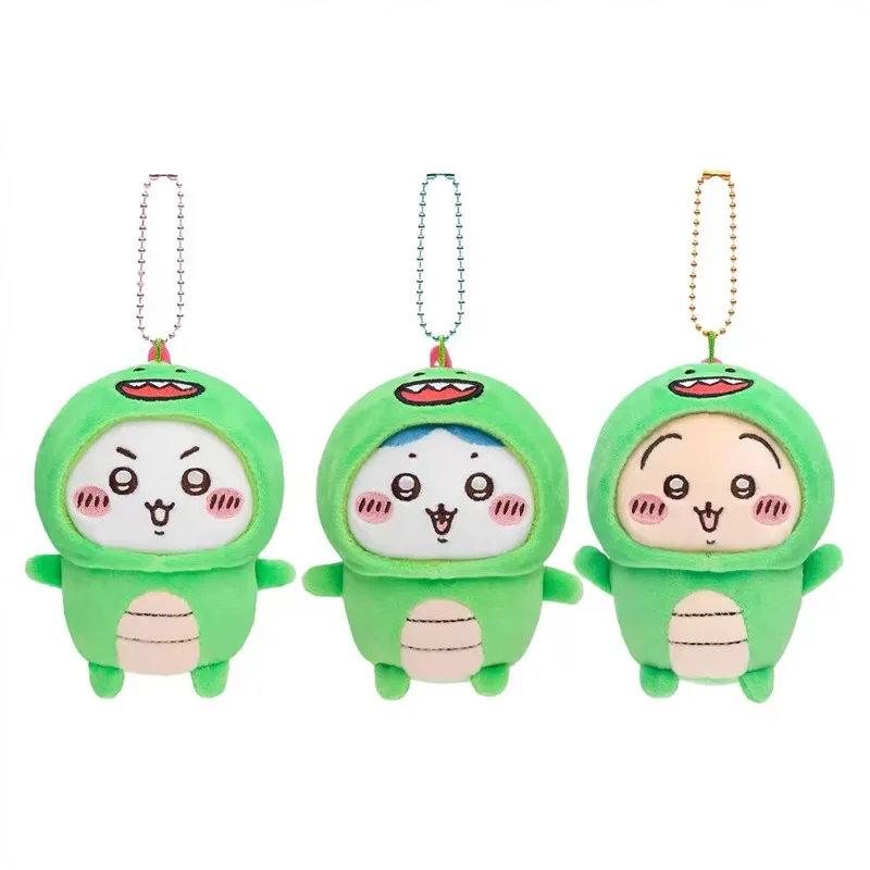 

10 см милый мультфильм Kawaii Chiikawa пижама серия динозавров Hachiware Usagi плюшевая кукла брелок сумка кулон игрушка в подарок