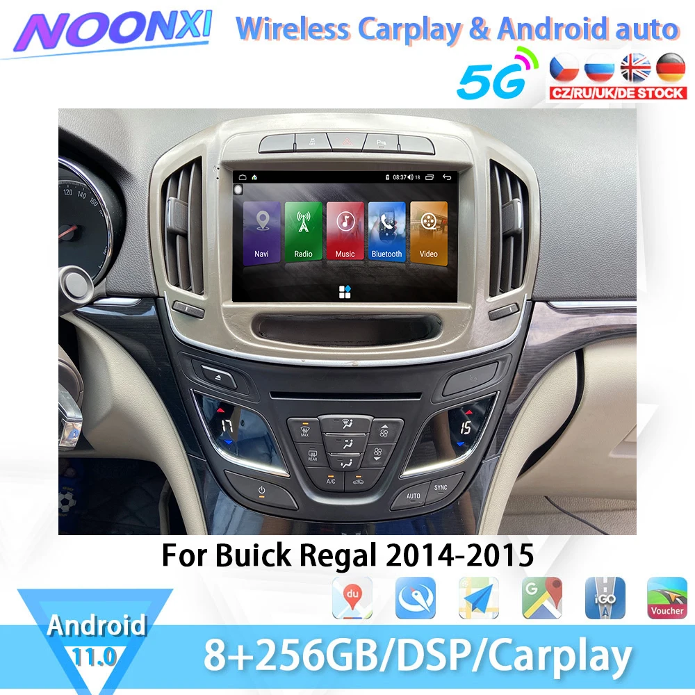 

Автомобильный мультимедийный плеер на Android 2014 для Buick Regal-2015, аксессуары, GPS-навигация, Видео Радио, стерео, Carplay, головное устройство, DVD