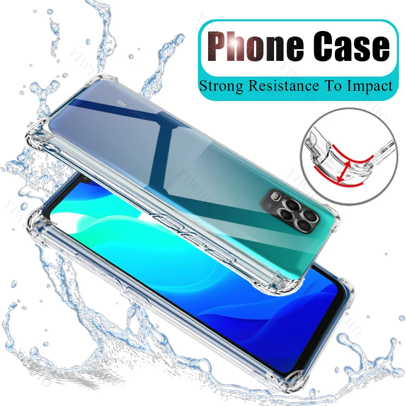 Case for Xiaomi Mi 10 Lite 5G M2002J9G 6.57" Thickened Clear Phone Transparent Case for Xiaomi10 Shockproof Anti-scratch Covers